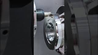 CNC turning #cncturning #cnc #cncmachining #cncfactory #cnclathe #aluminumparts #turning #cnclathe