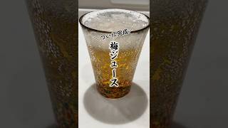 【梅仕事】国産青梅で作ったシロップ完成！炭酸で割って飲むのが最高に美味しい｜アラフォー子なし夫婦｜津軽びいどろ#shorts #梅仕事 #梅ジュース #炭酸水 #丁寧な暮らし #地産地消 #日本文化