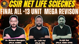 🔴[LIVE] ALL 13 unit Mega Revision | CSIR-NET July 2025 | #drlalitpal