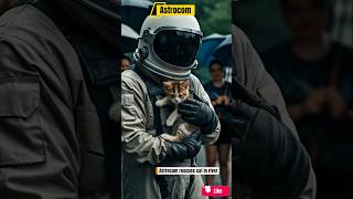 Astrocom rescues cat in river! #shorts #animalresque #airescue #cuteanimals