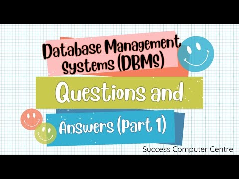 Database Management System DBMS Questions and Answers (part 1)