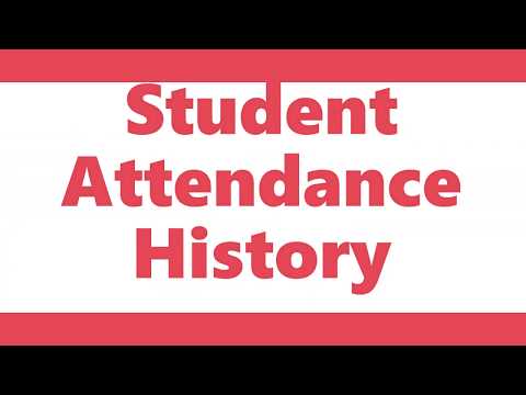 Run Your School Student Attendance History