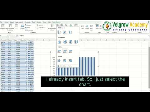 How to make data visualization in excel
