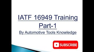 IATF 16949 Training in Hindi - Part 1