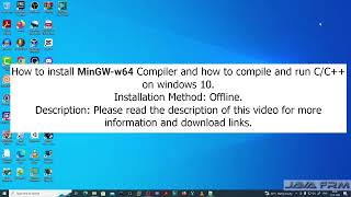 How to install MinGW-w64 v 10.0.0 (2022) and how to compile and run C/C++ on windows 10