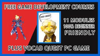 Free Game Coding Development Course Plus Bonus Quest Game.