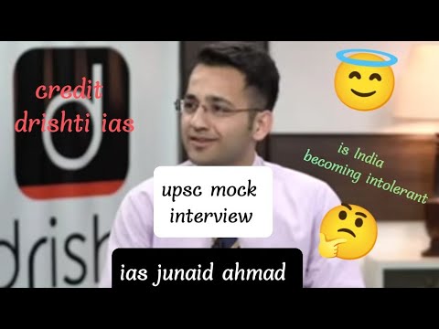 ias junaid ahmad||#air3  #cse2018 ||credit💳:drishti IAS English ||#upsc #interview #ias #mocktest