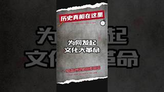 中国为什么会发起文化大革命？#历史 #中国历史 #近代史 #文化大革命 #文革  #政治 #历史解说 #历史那些事