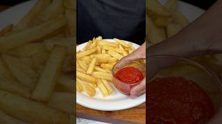 French Fries With Tomato Ketchup ASMR Cooking #shorts #food #cooking #asmr #recipe #crunchytreats