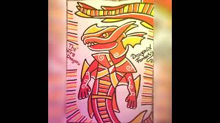 #art #artist #artvideo #artwork #poscaart #posca #dragonart #firedragon #drawing #dragon