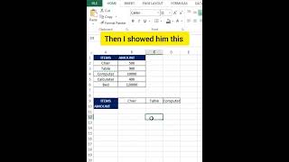 Convert data from column la to rows in Excel👍 #excelexperts #datascience #exceltricks #everyone