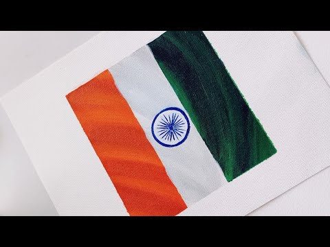 Independence Day Painting | Tricolour Painting | 15th August Painting | Tiranga Art | Vandematram 🇮🇳