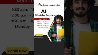 🎓 New A1 online batches starting Sep 2 🎓 #germanlevela1 #germanlanguage  #germanonline #deutscha1