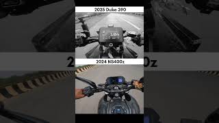 2025 Duke 390 vs 2025 NS400Z || #gearchallenge #shorts #kuldeepbaghel