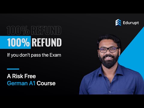 Learn German A1 with 100% confidence | Get a full refund if you don't pass the German A1 Exam.