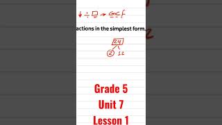 Math grade(5) 2023 | unit 7 lesson 1 [ Like Denominators ] #grade5 #grade5maths #math2023