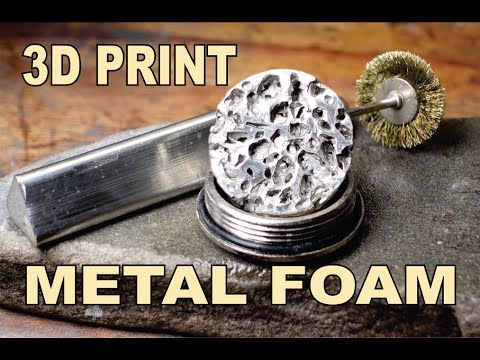 3D printed metal foam tutorial. #3dprinting #maker #jewelerymaking #metalworking