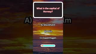 Geography Quiz: Guess The Capital City (pt5) #geoquiz #quiz #facts #testyourknowledge #viralshorts