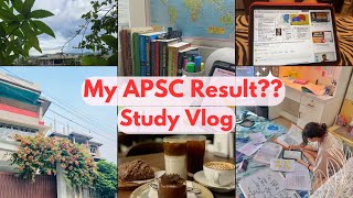 Productive Study Vlog + APSC Prelims Result | UPSC Preparation | Study Bae