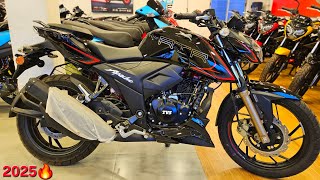 2025 TVS Apache RTR 200 4v RC BLACK🔥Colour RTFi🏁Model Full Detail Review with Onroad Price Details