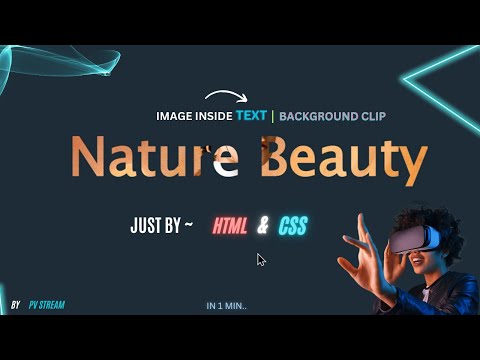 How To Place an Image Inside Text |Just By Html5 and CSS3 #tutorial #pvstream #sheriansh#pvstream