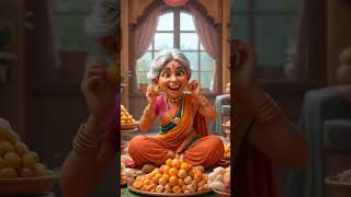 Dadi maje se rasgulla kha jati hai #shorts #aianimation #art #aimeans #animalshorts #dadi #children