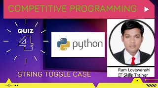 String Based Problem[Competitive Programming] String swap case or toggle case