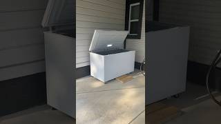 Deep freezer cold plunge build. 🥶 #coldplunge #deepfreezer