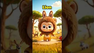 Let’s Learn Animals! With Labubu | Fun English Song for Kids #shorts