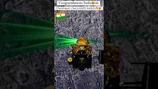 Chandrayan 3 successfully landed/historic day #chandrayan3 #proudindian #achievement #indiantech