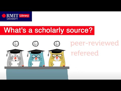 What's a scholarly source?
