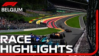 Race Highlights | 2025 Belgian Grand Prix I INSANE Moments! Shocking Finish at Spa! Simulation