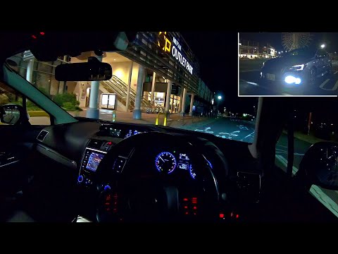 レヴォーグで夜のドライブをしました VM4レヴォーグ1.6GT-S