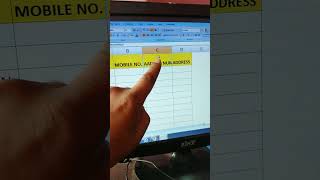 Wrap text use in Excel #shorts #youtubeshorts #excel
