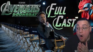 HUGE AVENGERS DOOMSDAY |NEWS| //FULL CAST// - REACTION - GOD EMPORER DOOM THEORY !!!