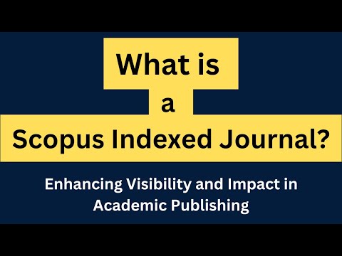 What is Scopus Indexed Journal