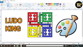 How to make ludo king board using computer in ms paint | Ludo king kaise banaye ms paint me