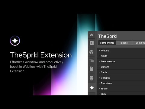 Episode 7. TheSprkl Webflow Extension. Creating a Sample Site (Part 3)
