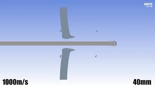 Simplified DM53 APFSDS Rod WHA 1000m/s VS 10-100mm 0° 6061 | Ballistic Simulation