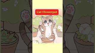 Cat Flowerpot. #cat  #animals #animation