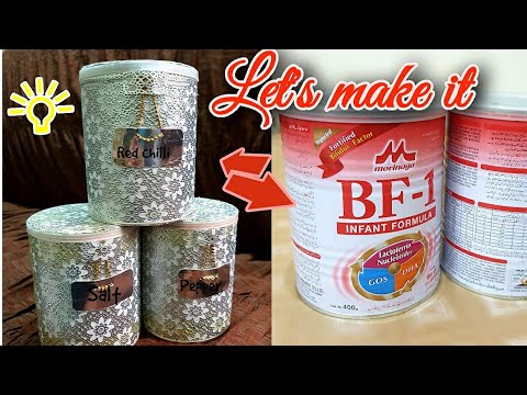 DIY Simple & easy way to convert ordinary jars into spice jars | KITCHEN DECOR