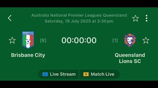 BRISBANE CITY VS QUEENSLAND LION SC FOOTBALL