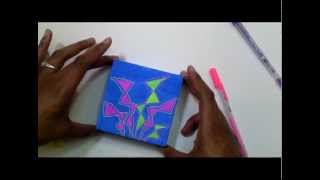 Neon Zentangle Inspired Art