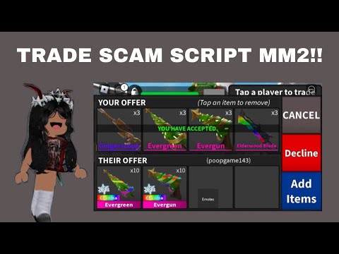 Murder Mystery 2 Script | Trade Scam, Godly dupe and many more features‼️