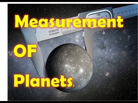 Measurement of planets and galaxy