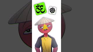 MAIN RELIGION OF ASIA ⛩️ #countryhumans