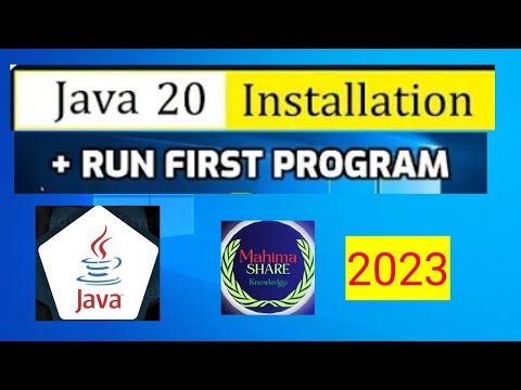 How to Install Java JDK 20 on Windows 10,11,7//#mahimashareknowledge.