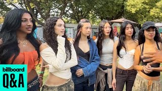 KATSEYE On Lollapalooza 'K Pop Demon Hunters' & More | Billboard News