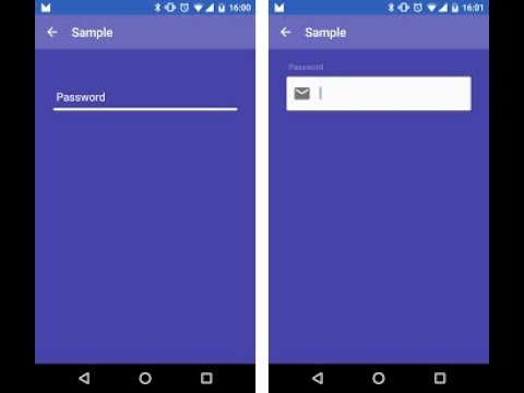 Create Material Text Field in an android application: 10 minutes