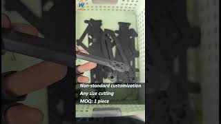 Customized CNC Cutting of drone carbon fiber parts #carbonfiber #drone #FPV #diydrone #customdrone